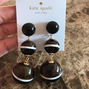 Kate spade brown and black beaded earrings